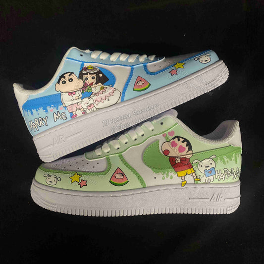 0515- Zapatos de pareja para la boda de Crayon Shin-chan
