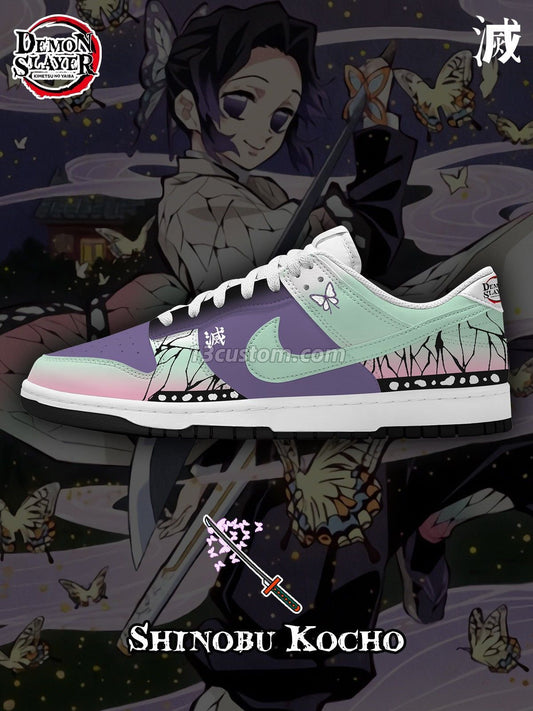Shinobu Kocho V.1 Custom Court-Low Sneakers