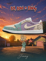 Jimmy V.1 Custom Low-Top Court Sneakers