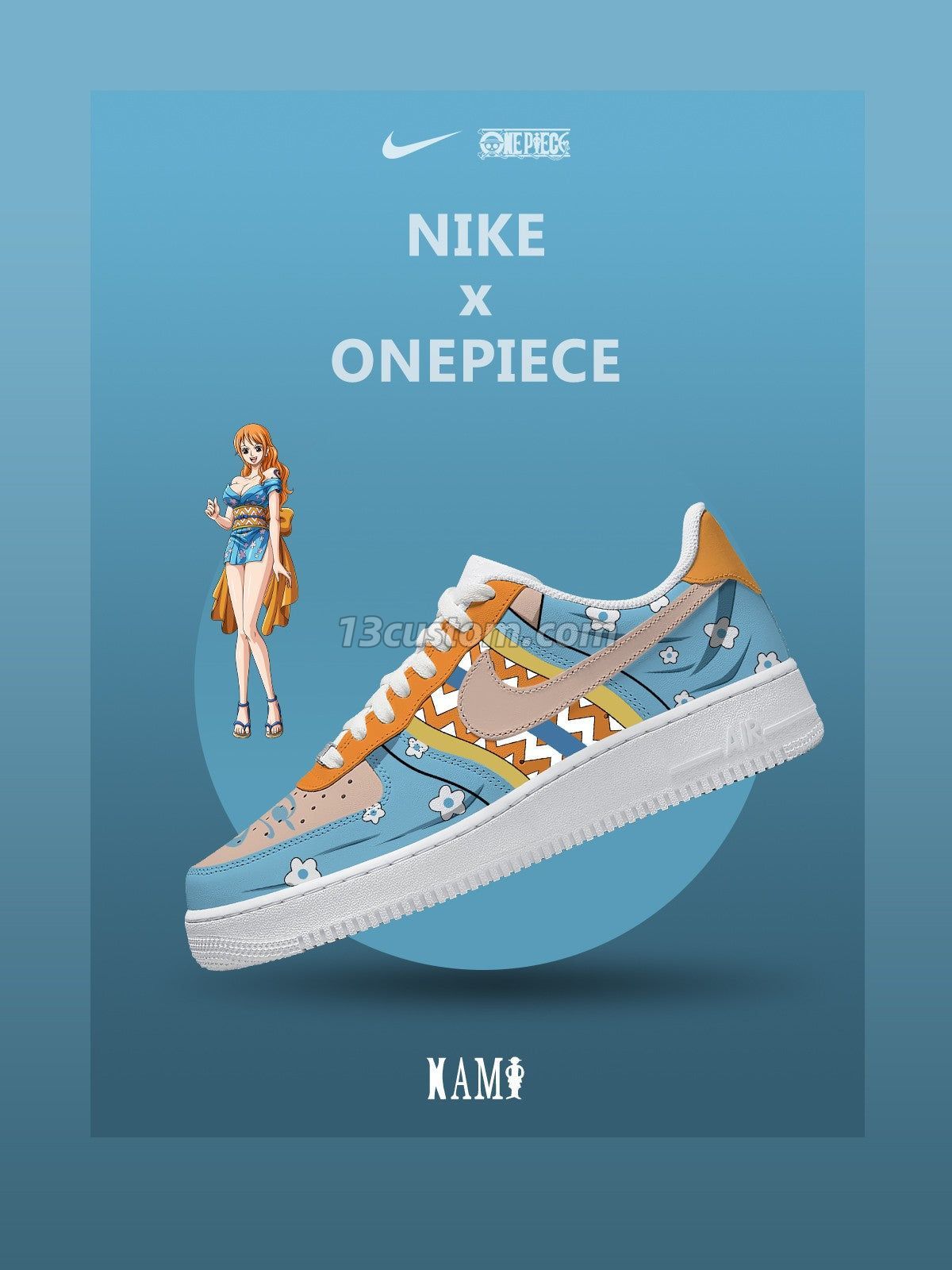 AF1 航海王-娜美 V3 客製化運動鞋