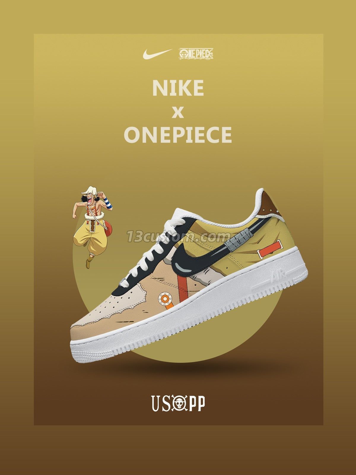 AF1 航海王-騙人布 V3 客製化運動鞋