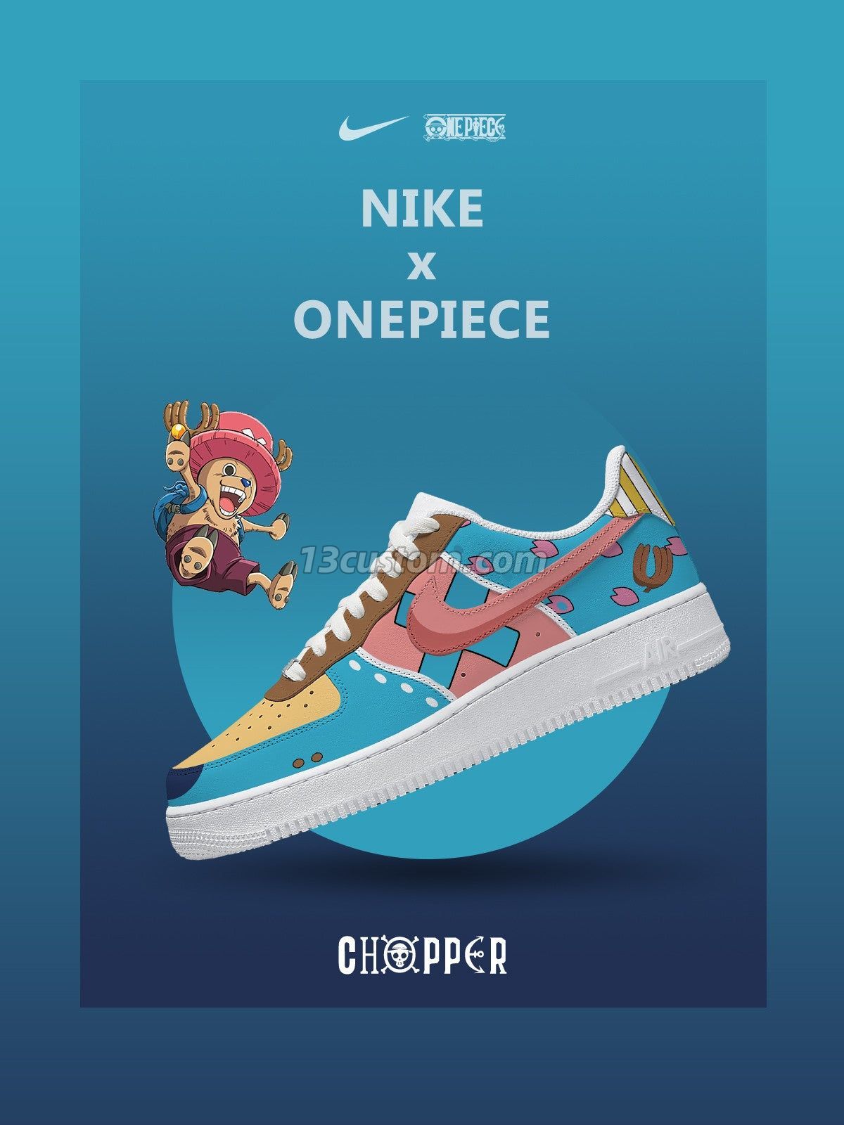 AF1 航海王-多尼多尼·喬巴 客製化運動鞋 Image principale du produit