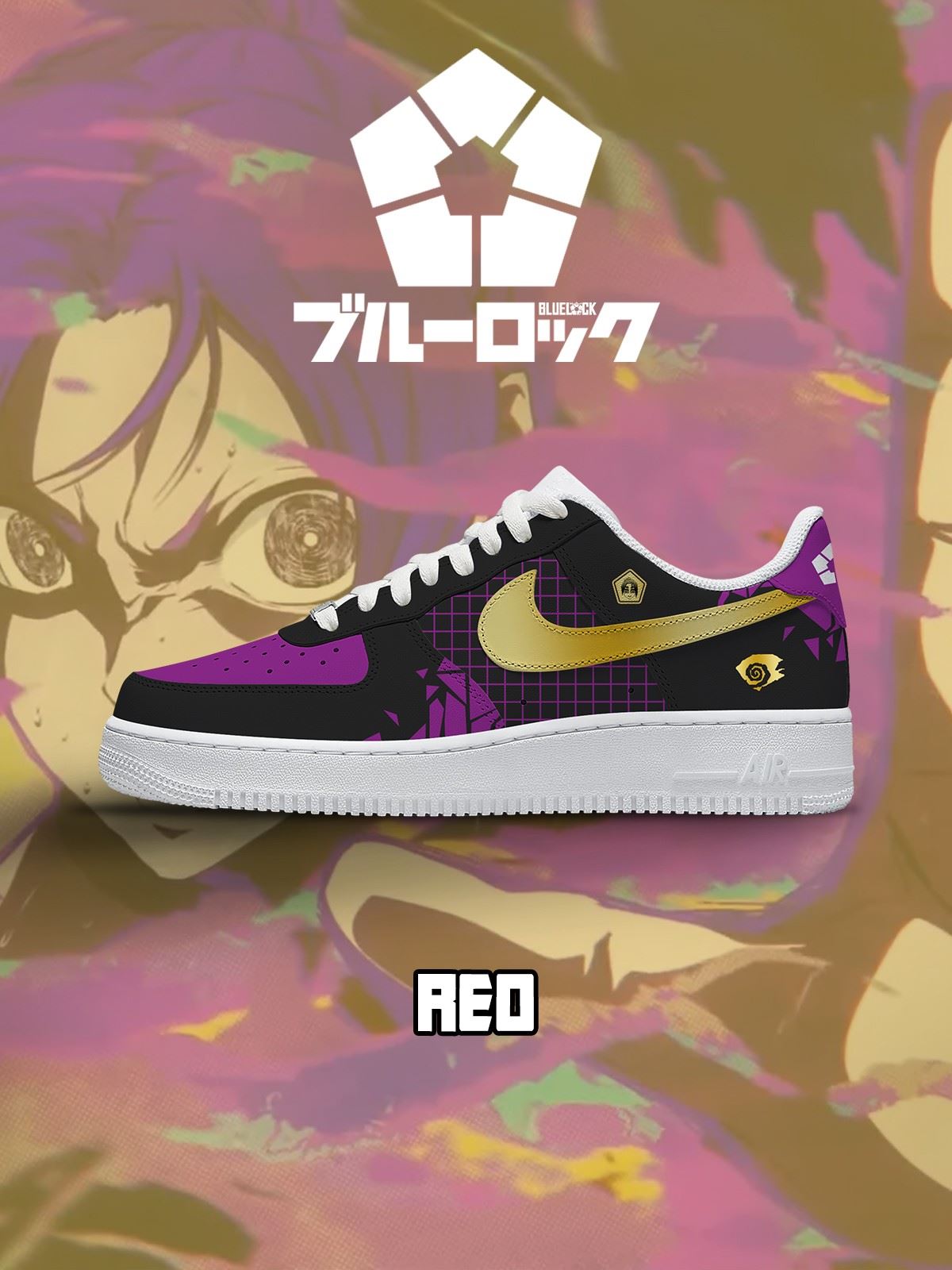 Reo Mikage No.1 Custom Sneakers - 13custom