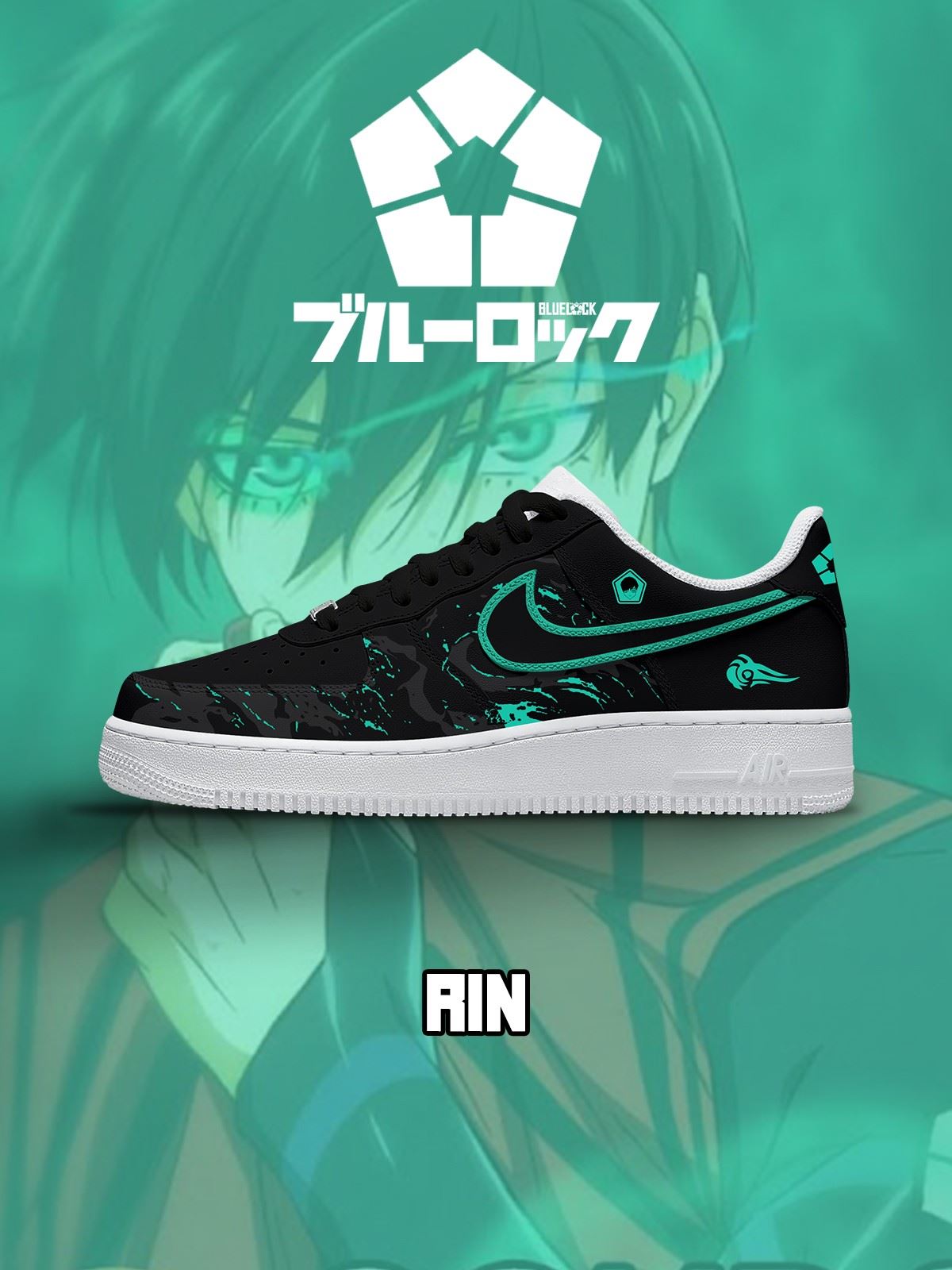 Rin Itoshi No.1 Custom Sneakers - 13custom