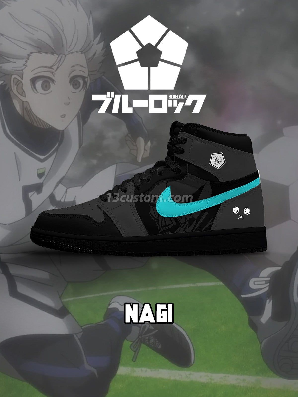 AJ1 H Seishiro Nagi No.1 客製化 高幫-頂級 運動鞋-V1款