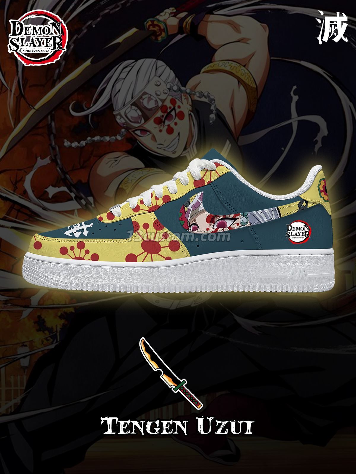 AF1 鬼滅之刃-宇髓天元 客製化運動鞋 主圖