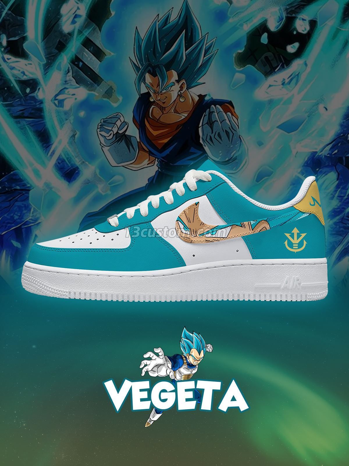 AF1 Dragon Ball-Vegeta V3 zapatillas deportivas personalizadas Imagen principal del producto