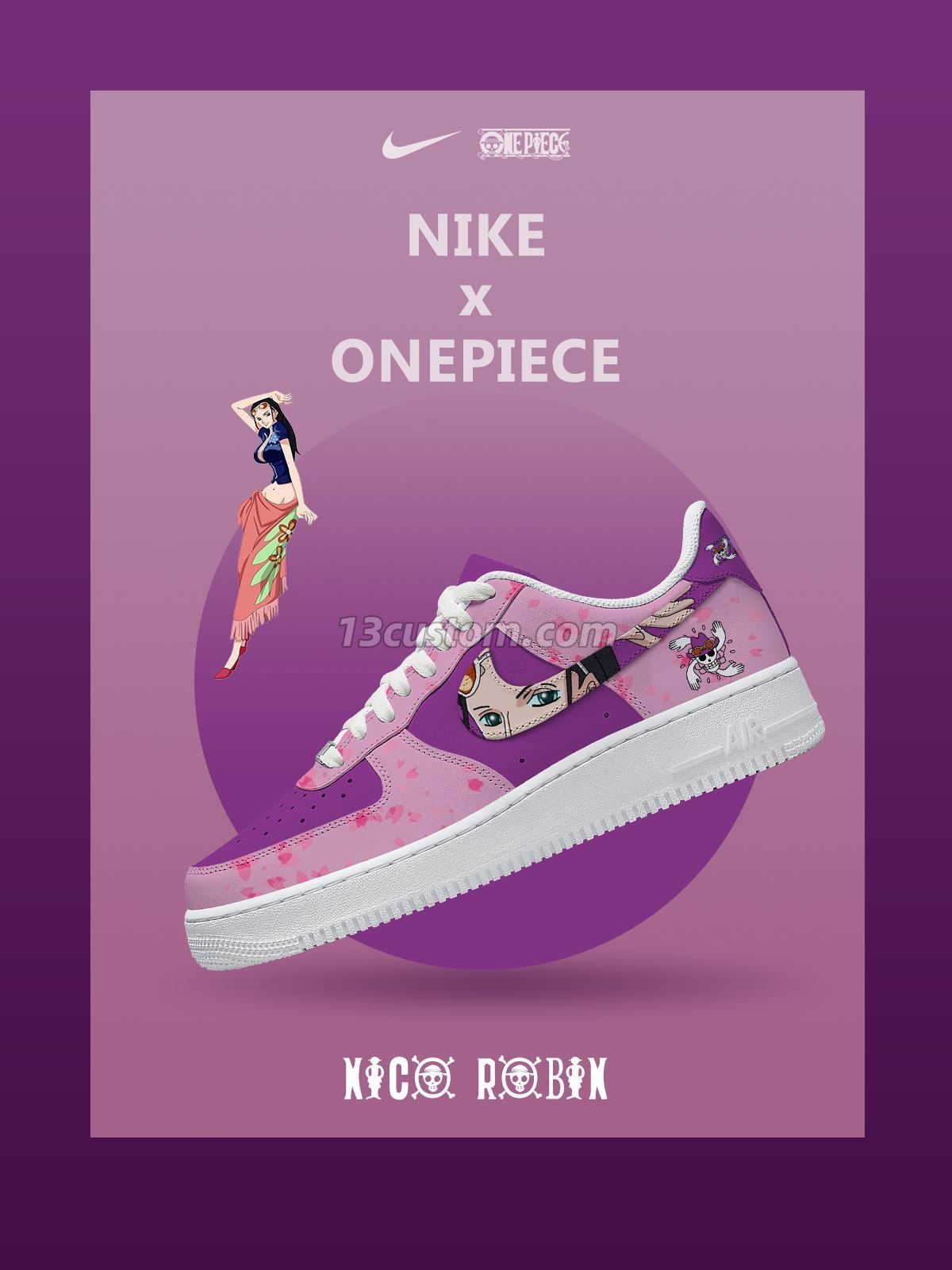 AF1 航海王-妮可·羅賓 V1 客製化運動鞋