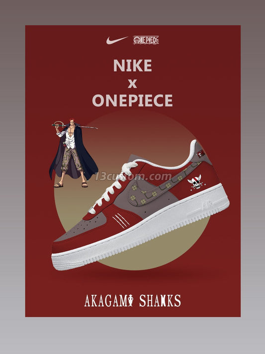 Akagami Shanks Custom Sneakers