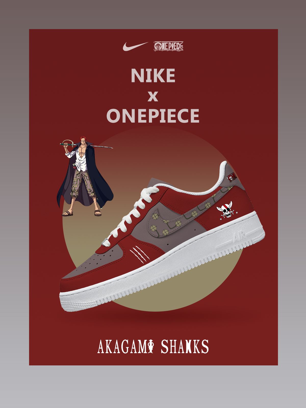 Akagami Shanks Custom Sneakers - 13custom