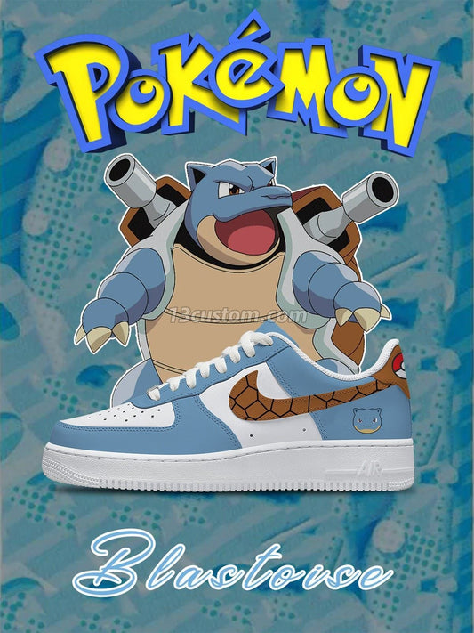 No.0009 Blastoise Custom Sneakers