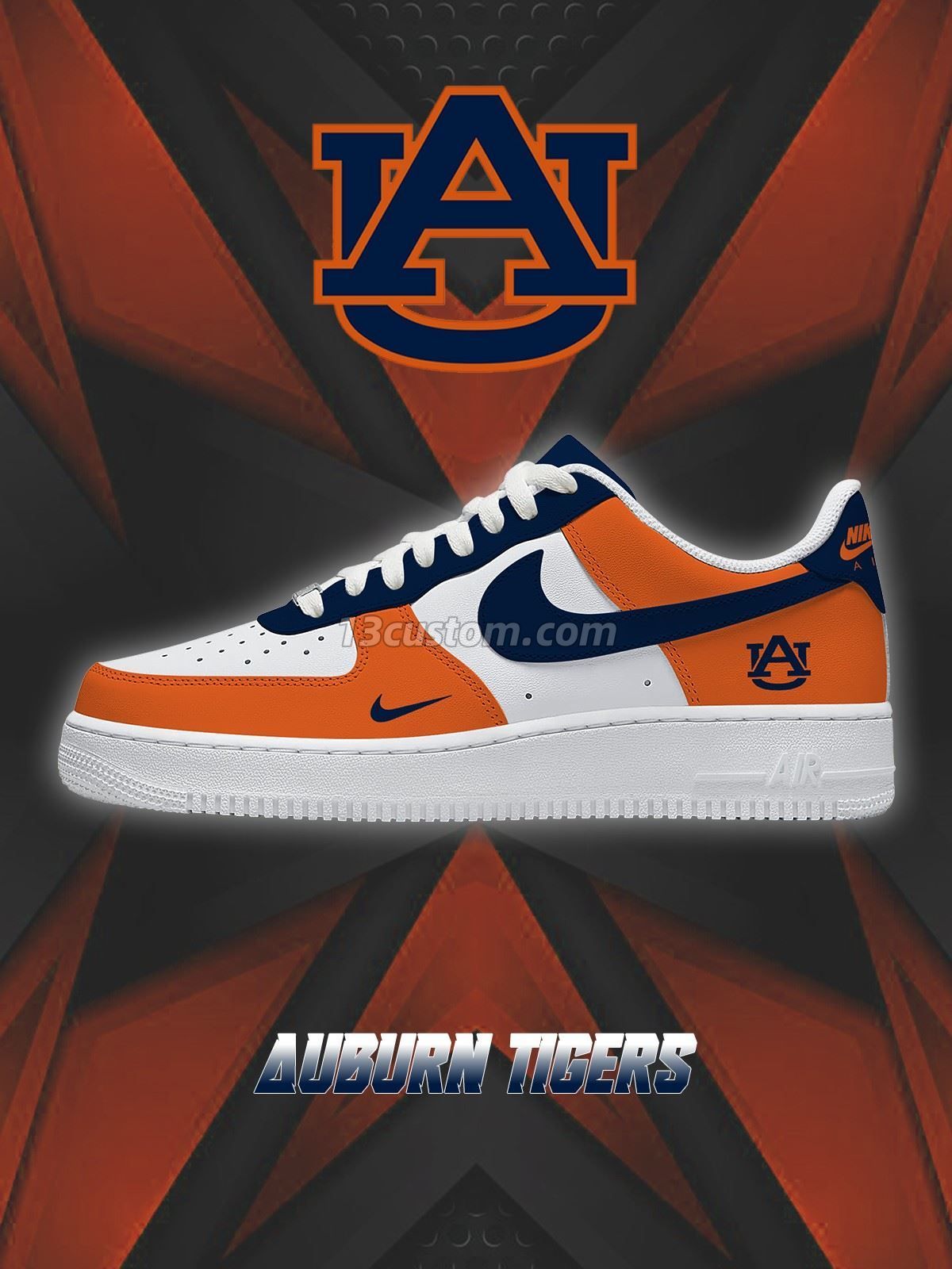 AF1 奧本 大學隊 客製化運動鞋-V1款