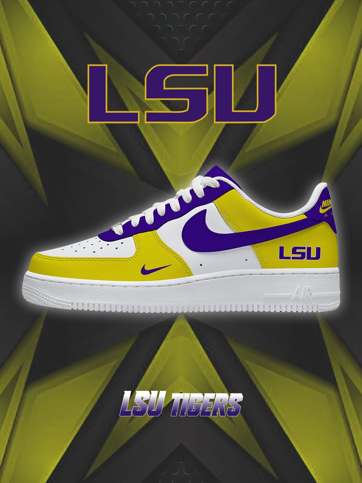 LSU College Custom Sneakers