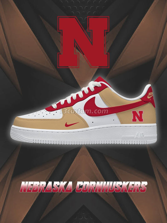 Nebraska College Custom Sneakers