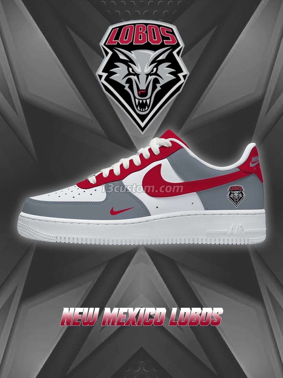 AF1 新墨西哥 大學隊 客製化運動鞋-V1款