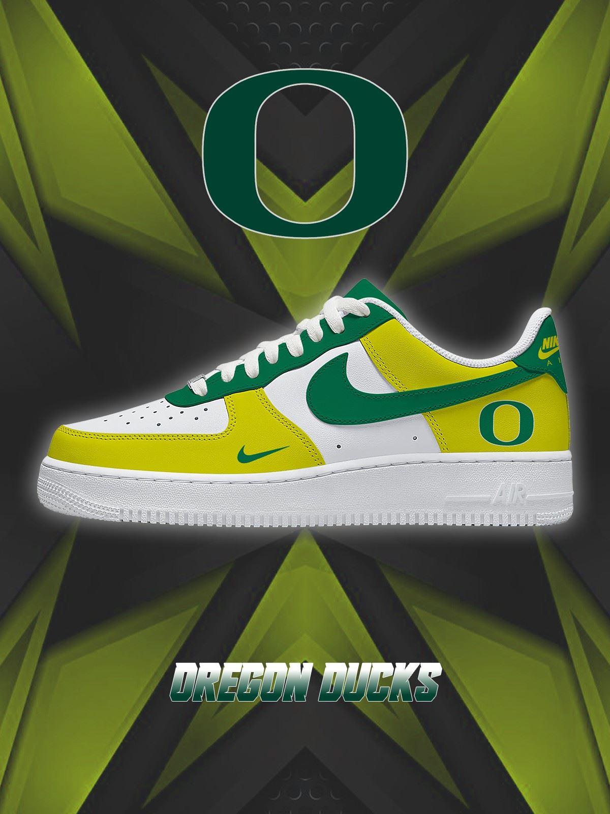 Oregon College Custom Sneakers