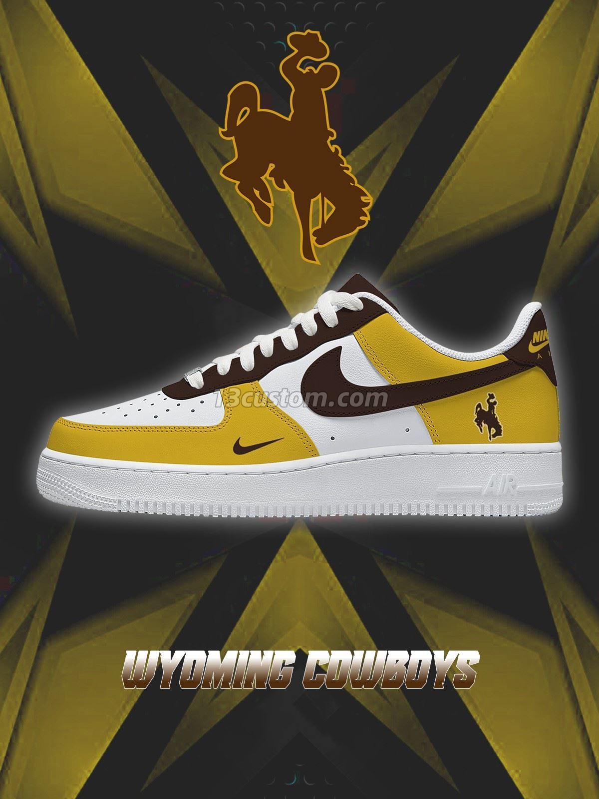 AF1 懷俄明 大學隊 客製化運動鞋-V1款