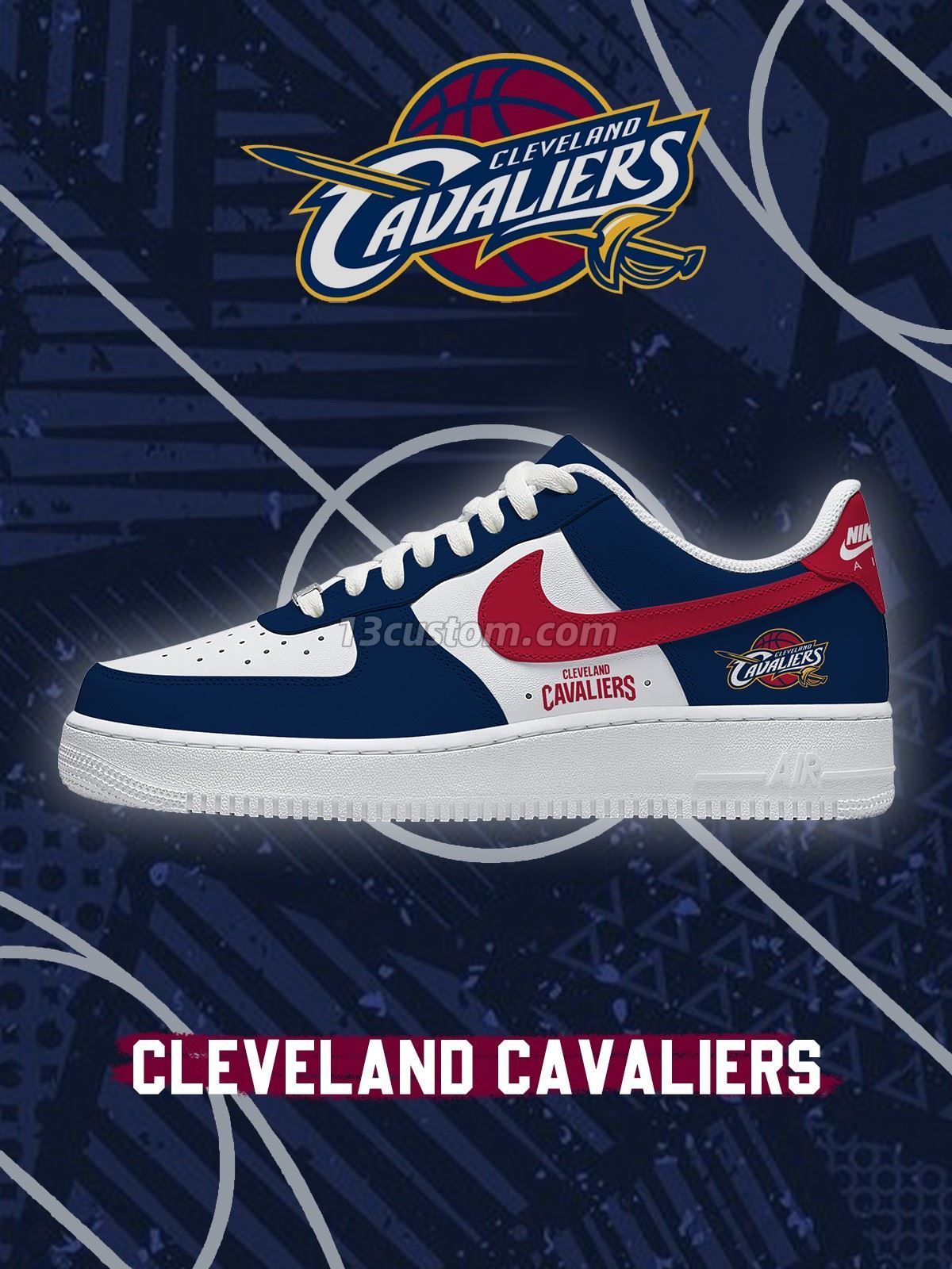 Cleveland Basketball Custom Sneakers