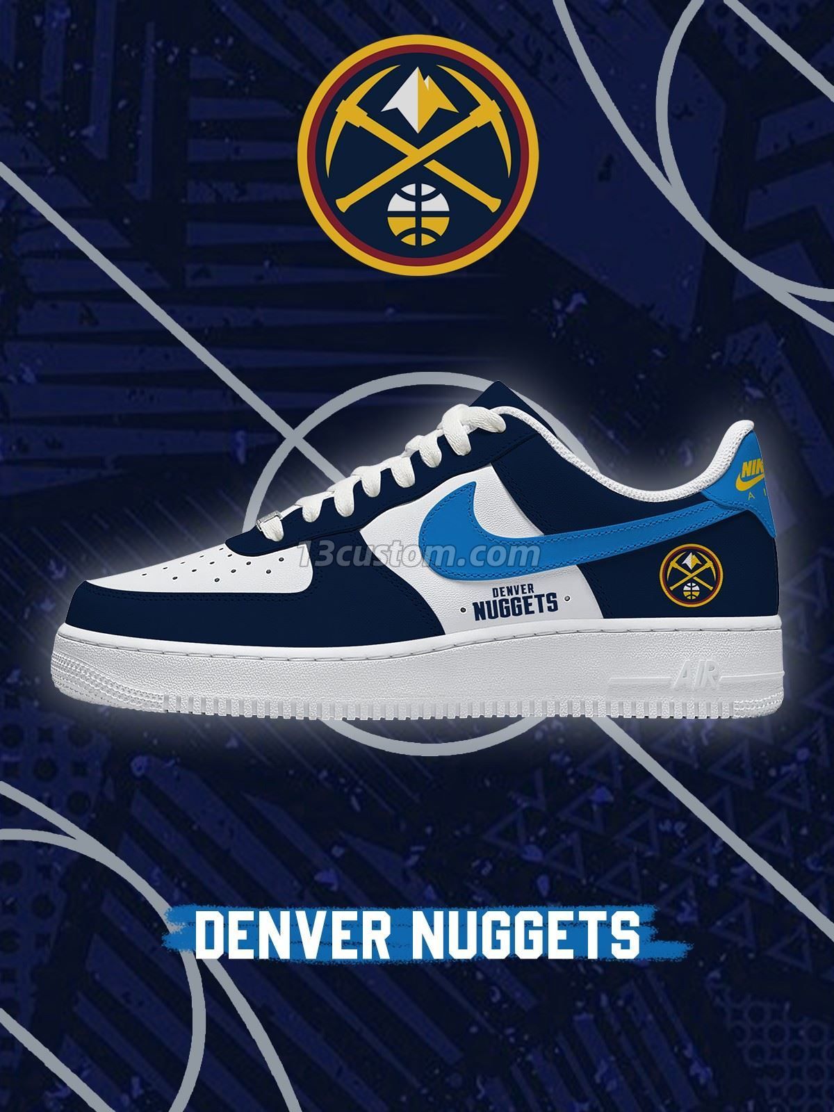 Denver Basketball Custom Sneakers