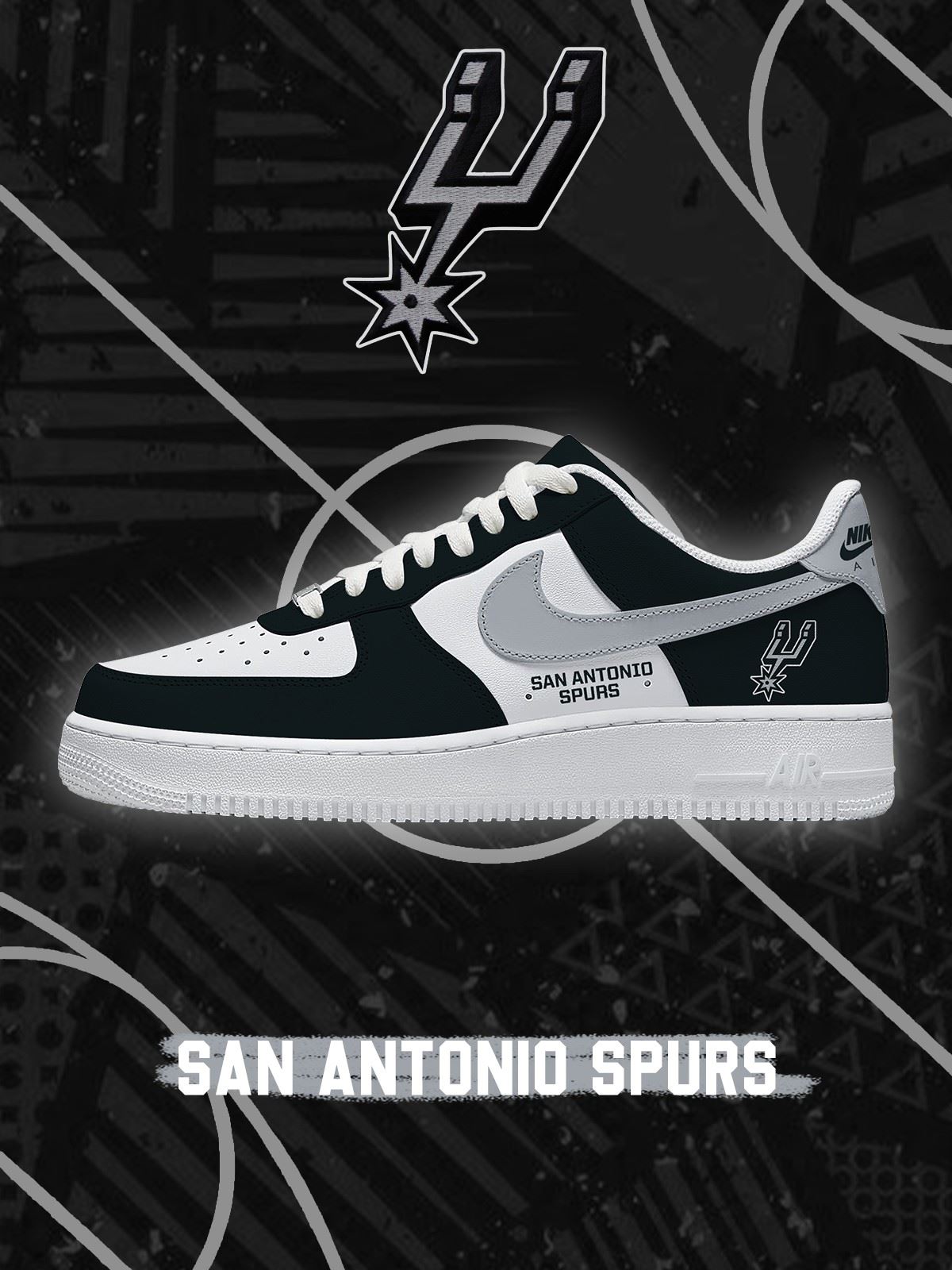 San Antonio Basketball Custom Sneakers