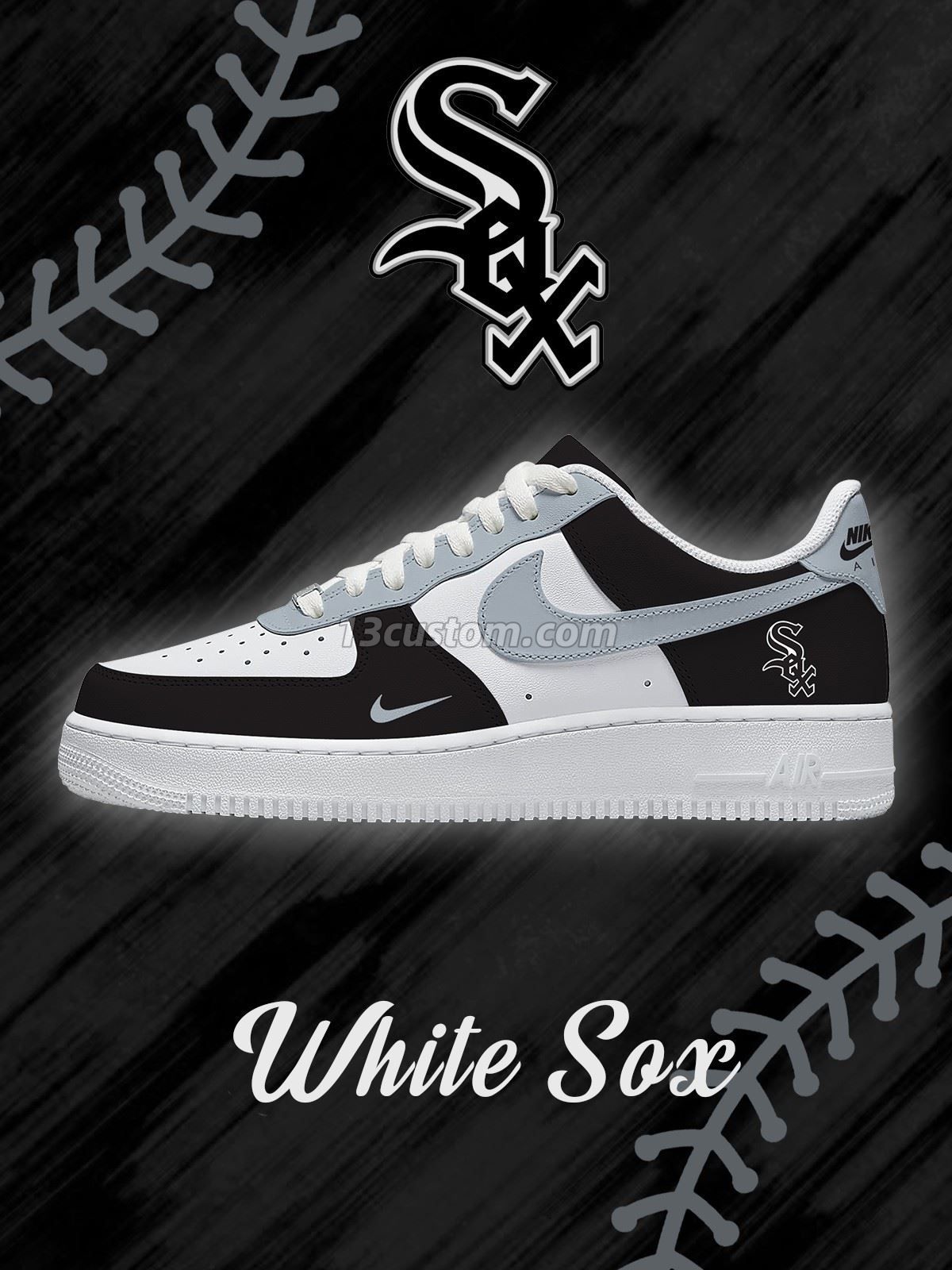Chicago Baseball Custom Sneakers