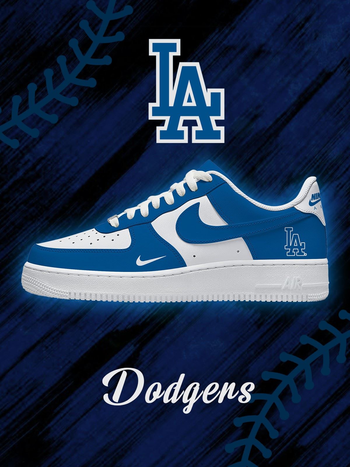 Los Angeles Baseball Custom Sneakers