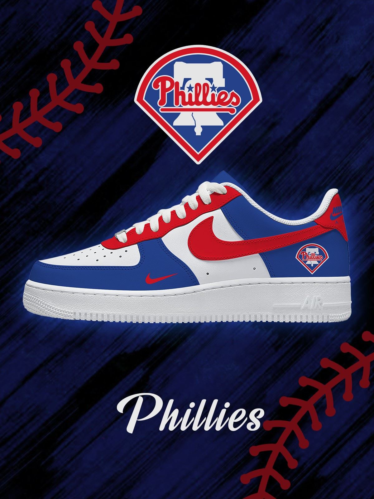 Philadelphia Baseball Custom Sneakers