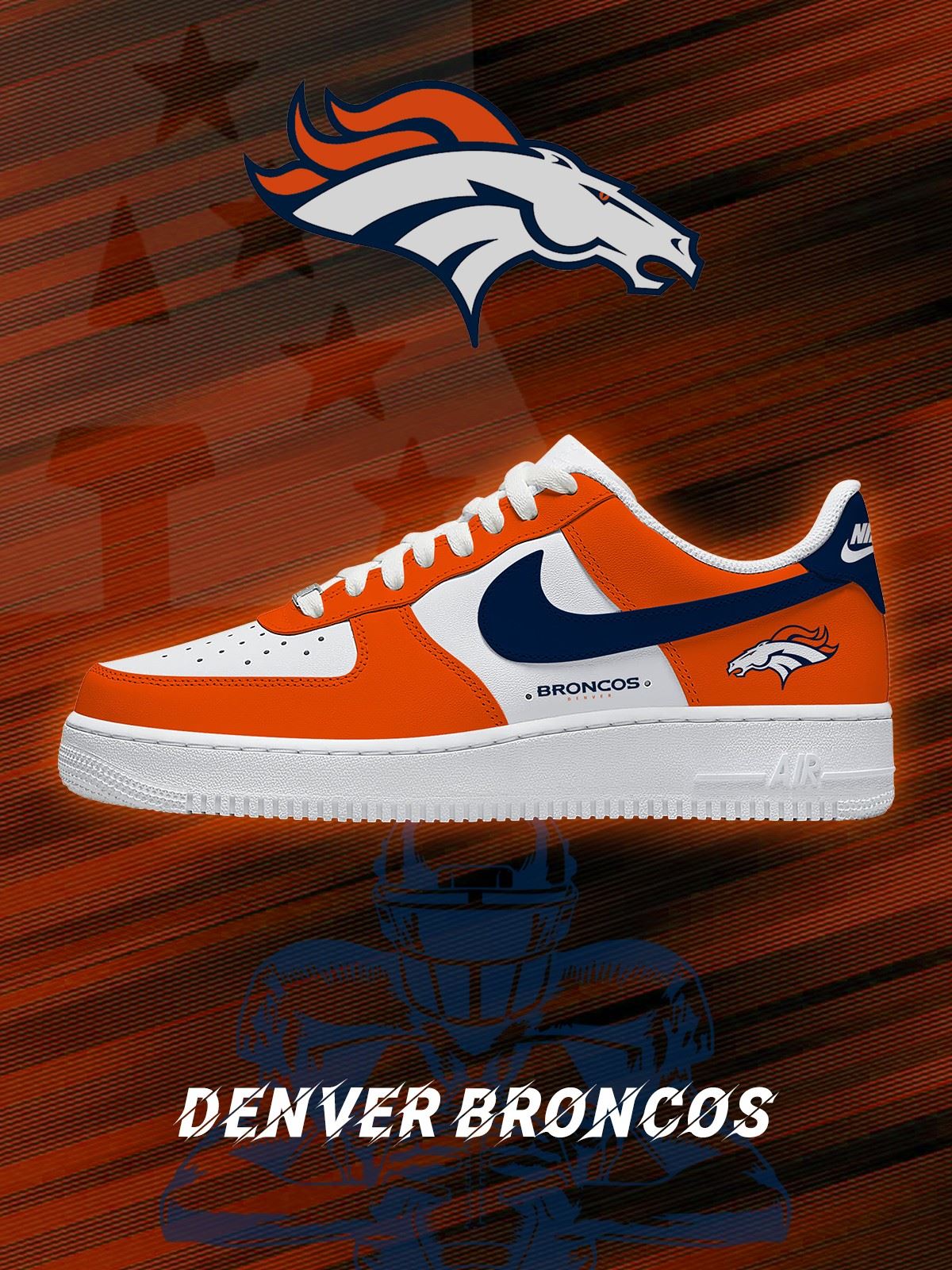 Denver Football Custom Sneakers