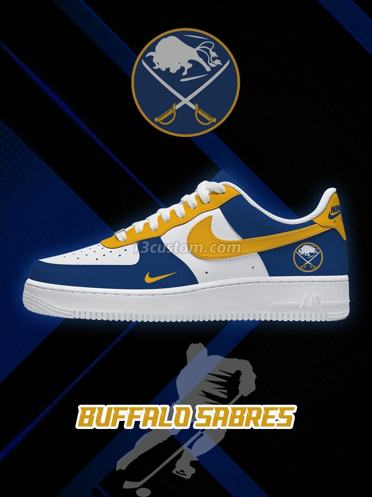 Buffalo Hockey Custom Sneakers