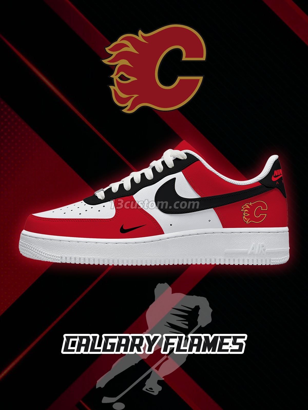 Calgary Hockey Custom Sneakers