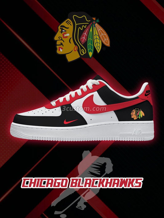 Chicago Hockey Custom Sneakers
