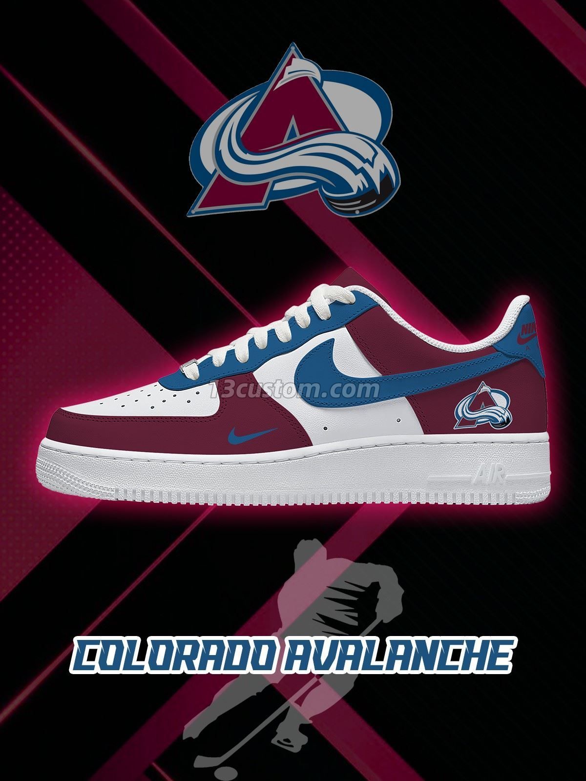 Colorado Hockey Custom Sneakers