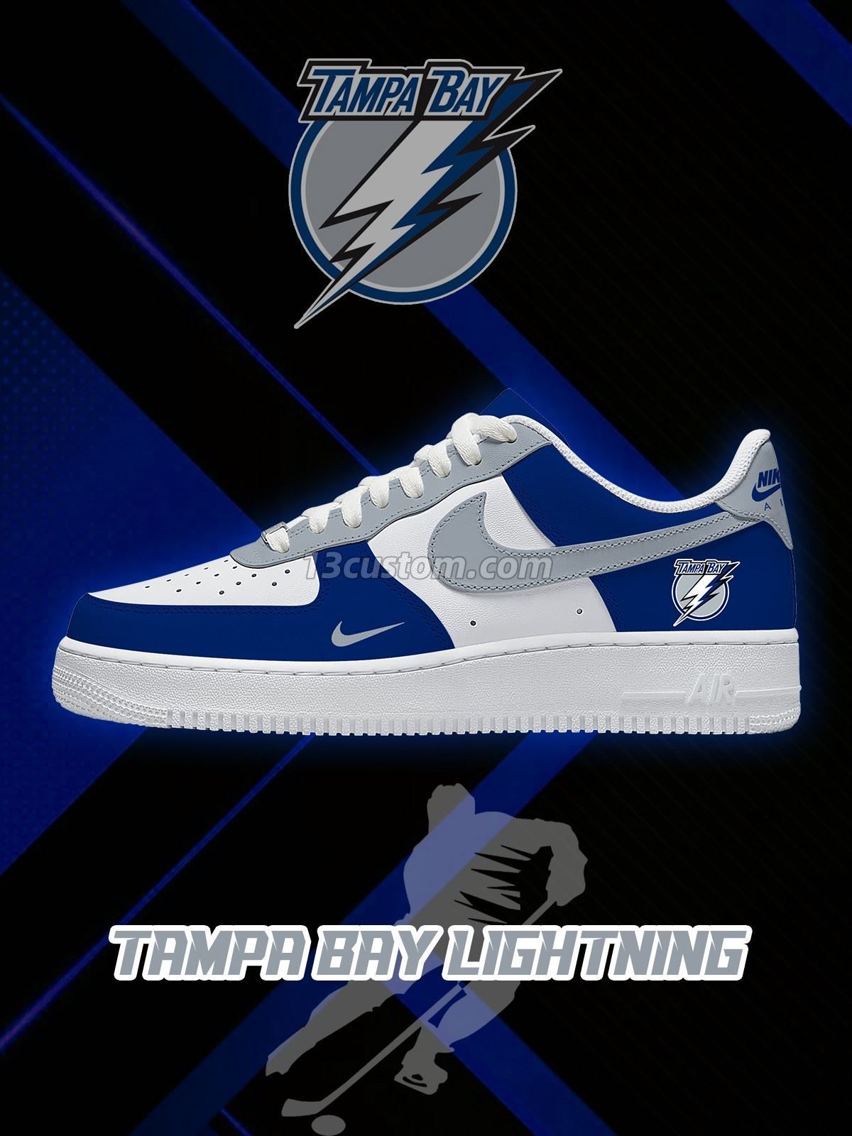 AF1 坦帕灣 冰球 客製化運動鞋-V1款