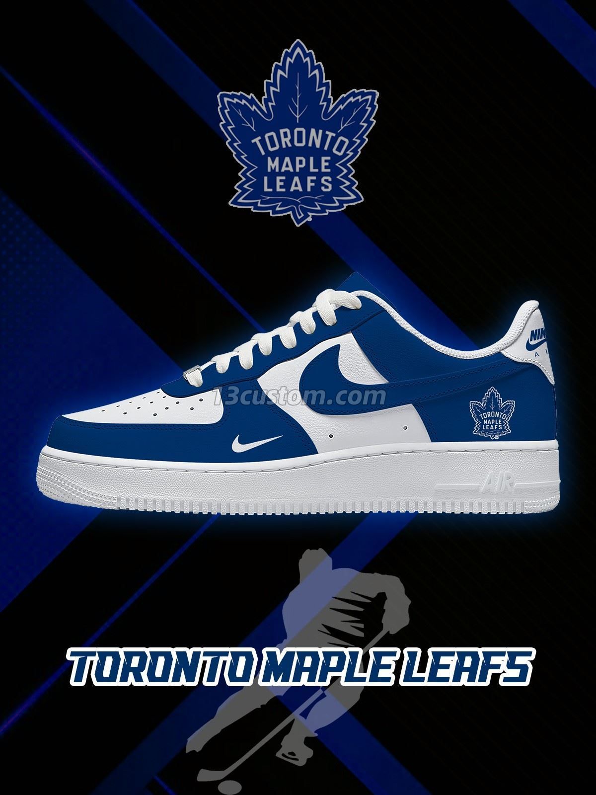 AF1 多倫多 Maple 冰球 客製化運動鞋-V1款