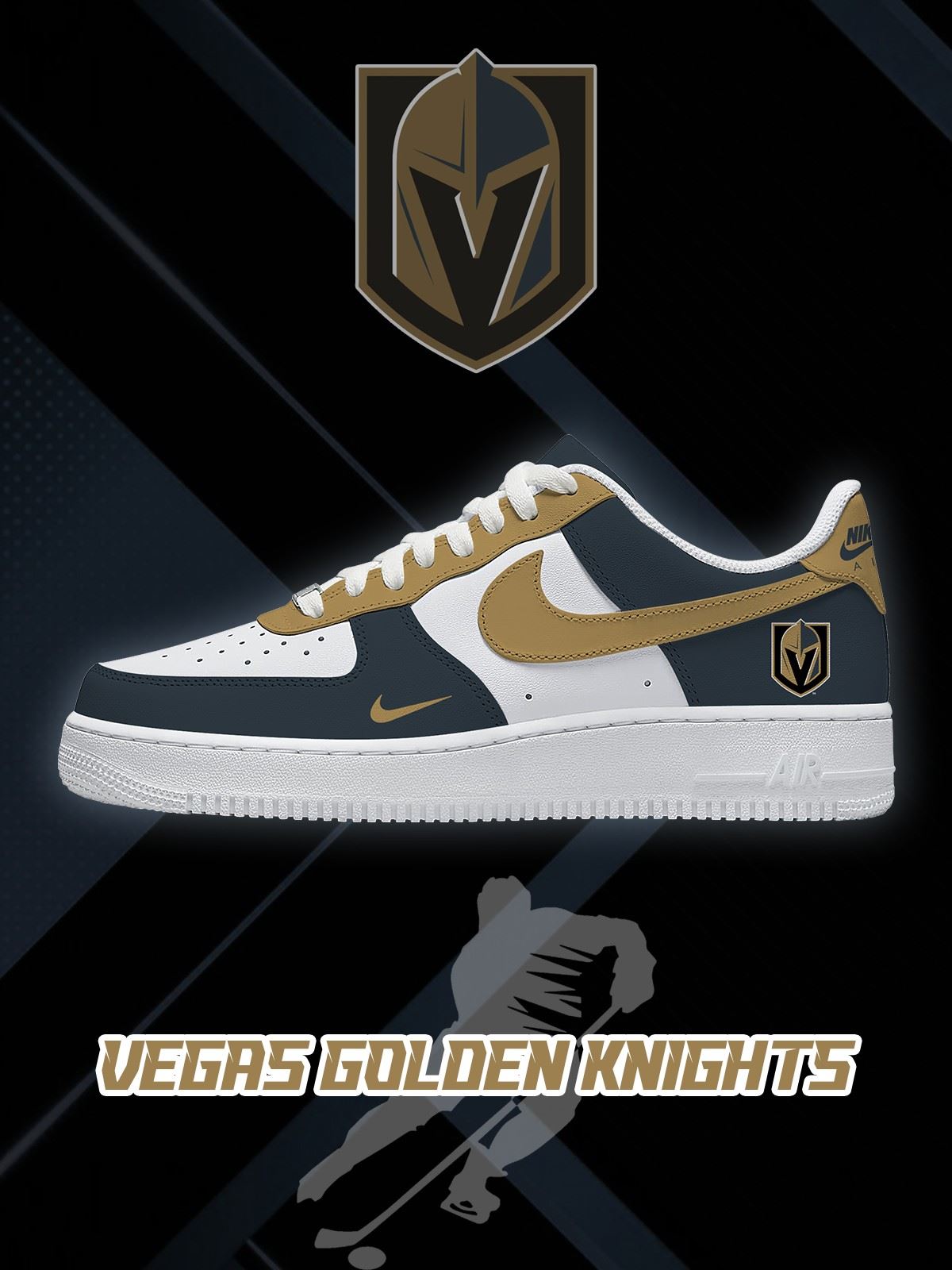 Vegas Golden Hockey Custom Sneakers