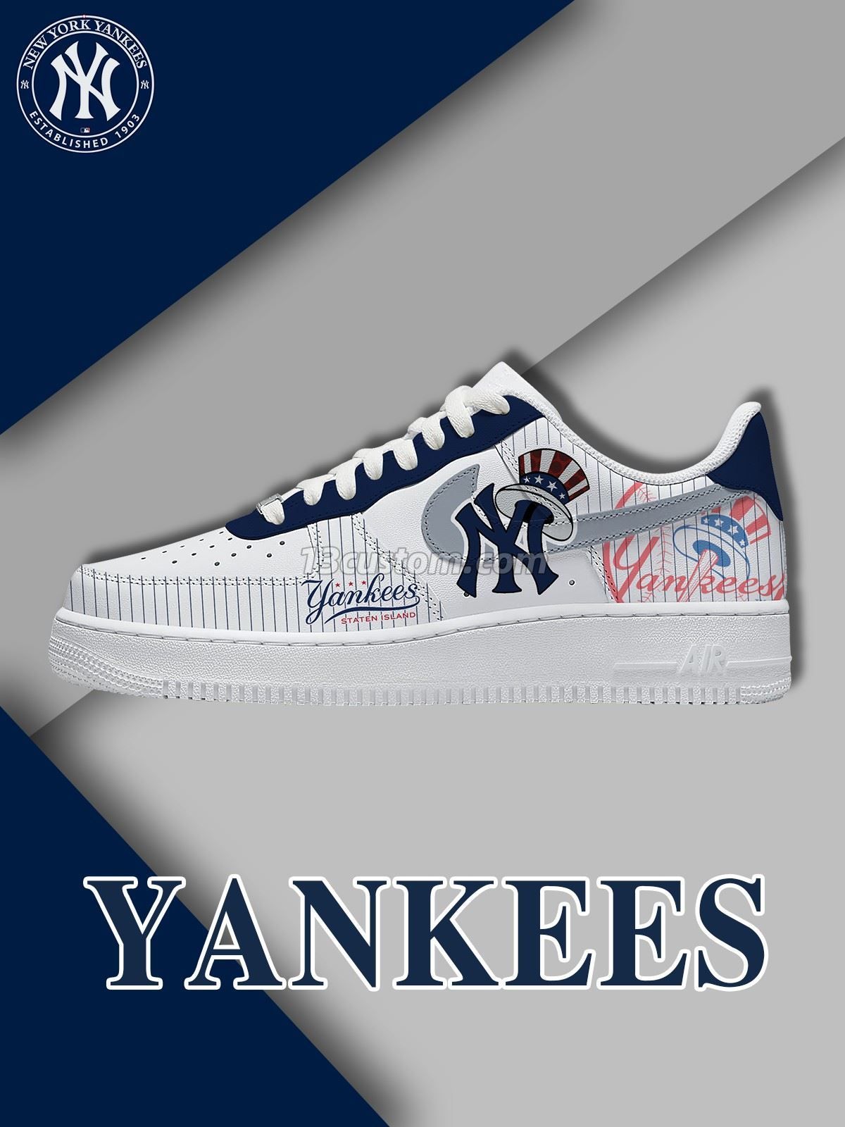 AF1 紐約 棒球 Y3 客製化運動鞋-V1款 Main image