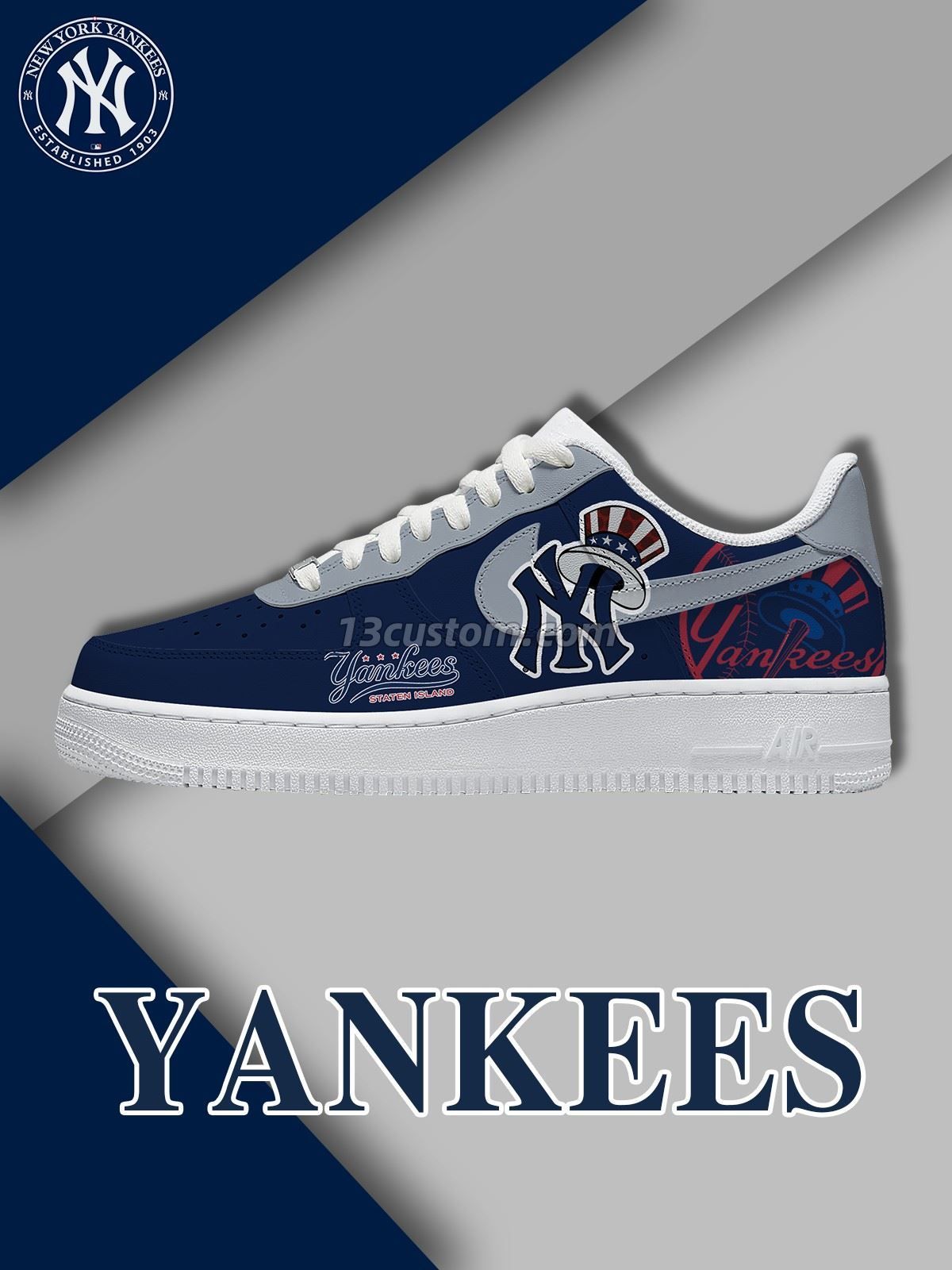 New York Baseball Y.2 Custom Sneakers