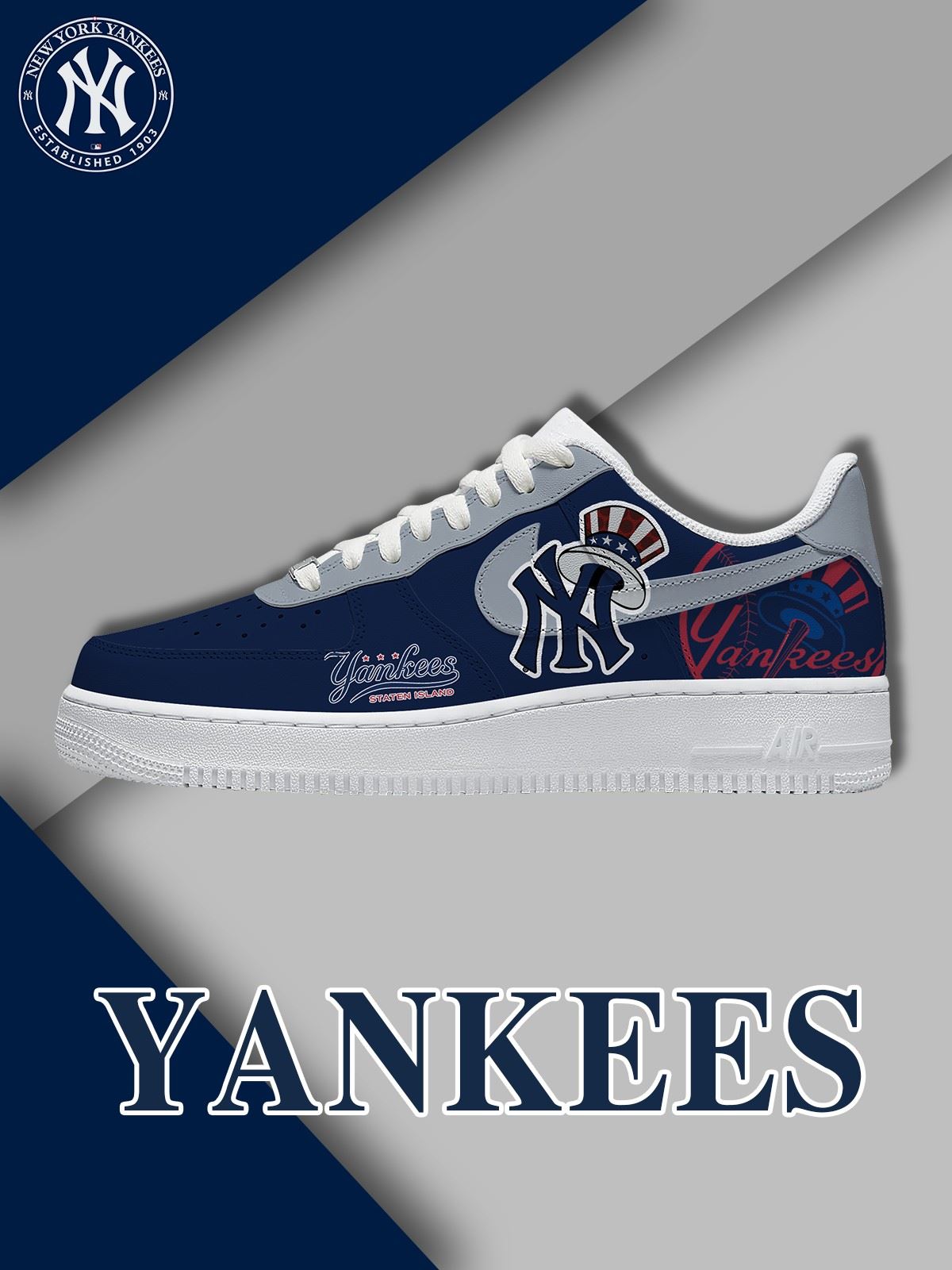 New York Baseball Y.2 Custom Sneakers