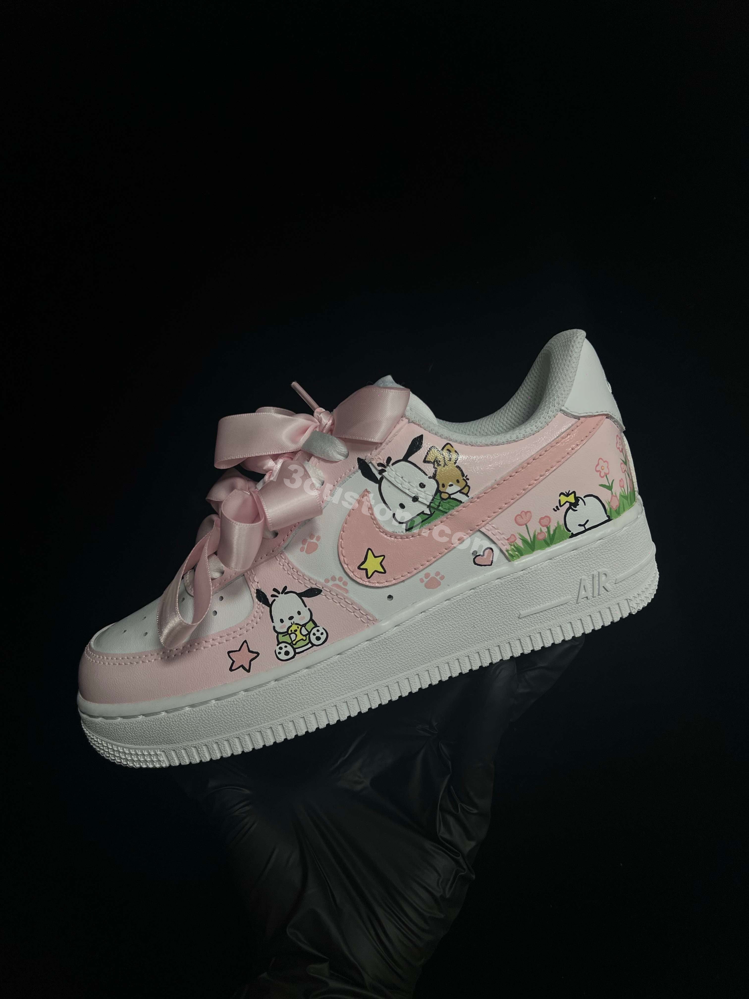 AF1 粉紅色帕恰狗蝴蝶結