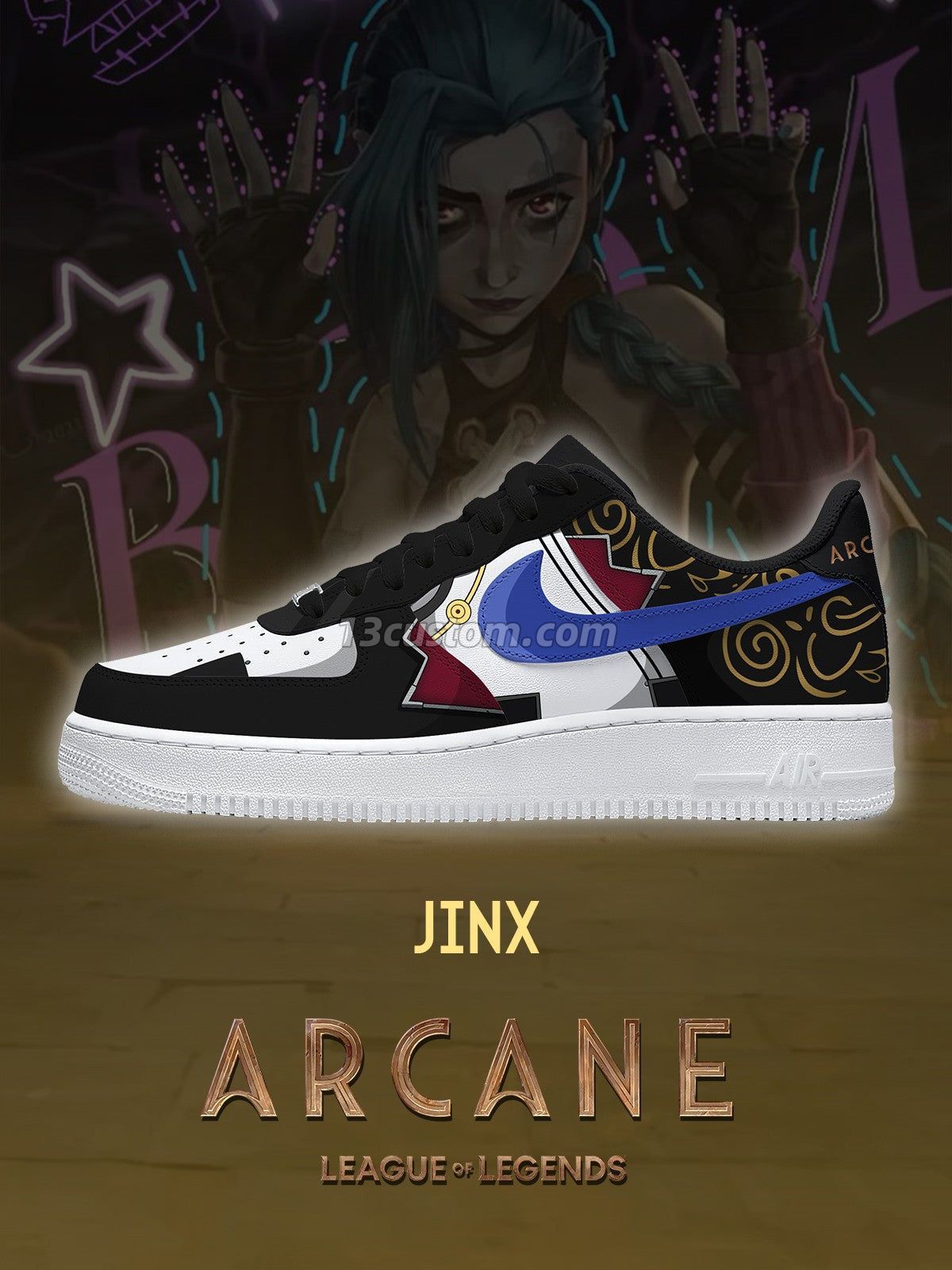 AF1 奧術-吉茵珂絲 V1 客製化運動鞋 主圖