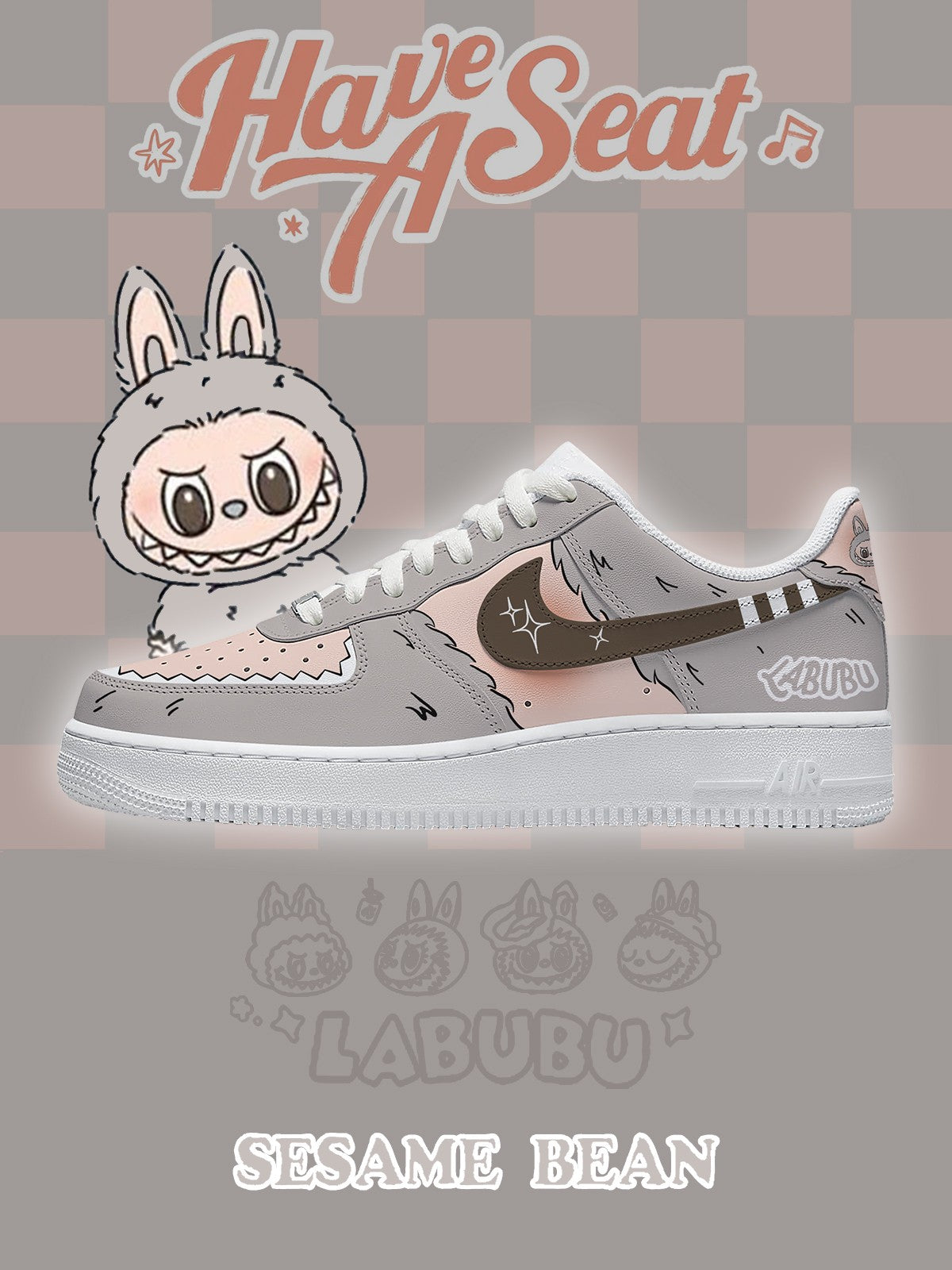 Sesame Bean V.2 Custom Sneakers - 13custom