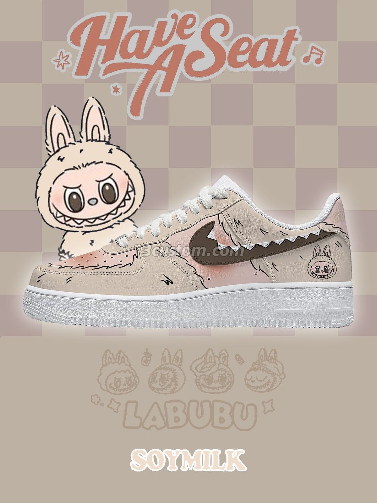 AF1 Soymilk客製化運動鞋-V1款 主圖