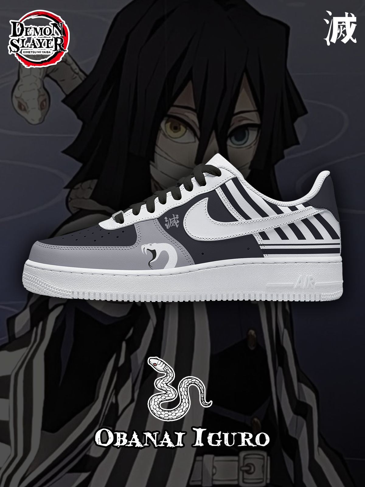 Obanai Iguro V.1 Custom Sneakers