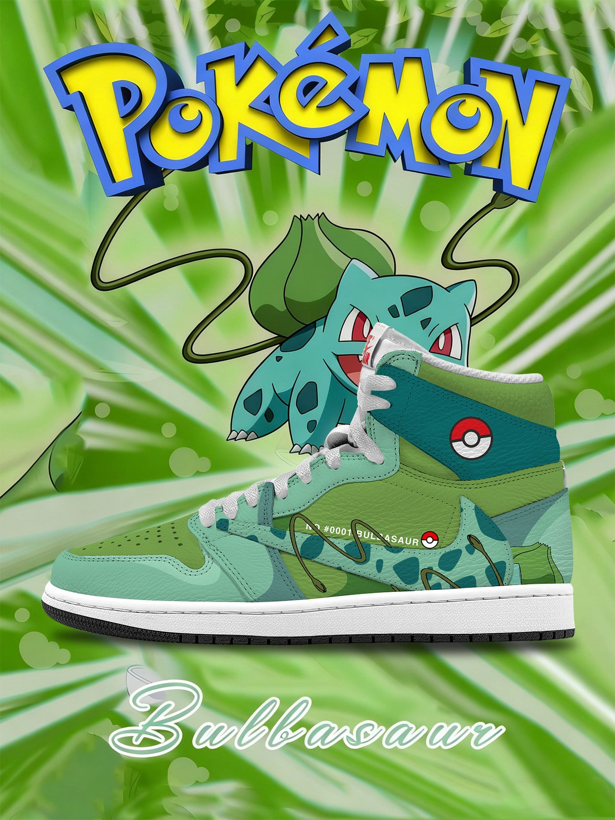 Bulbasaur V.1 Custom TS High Sneakers