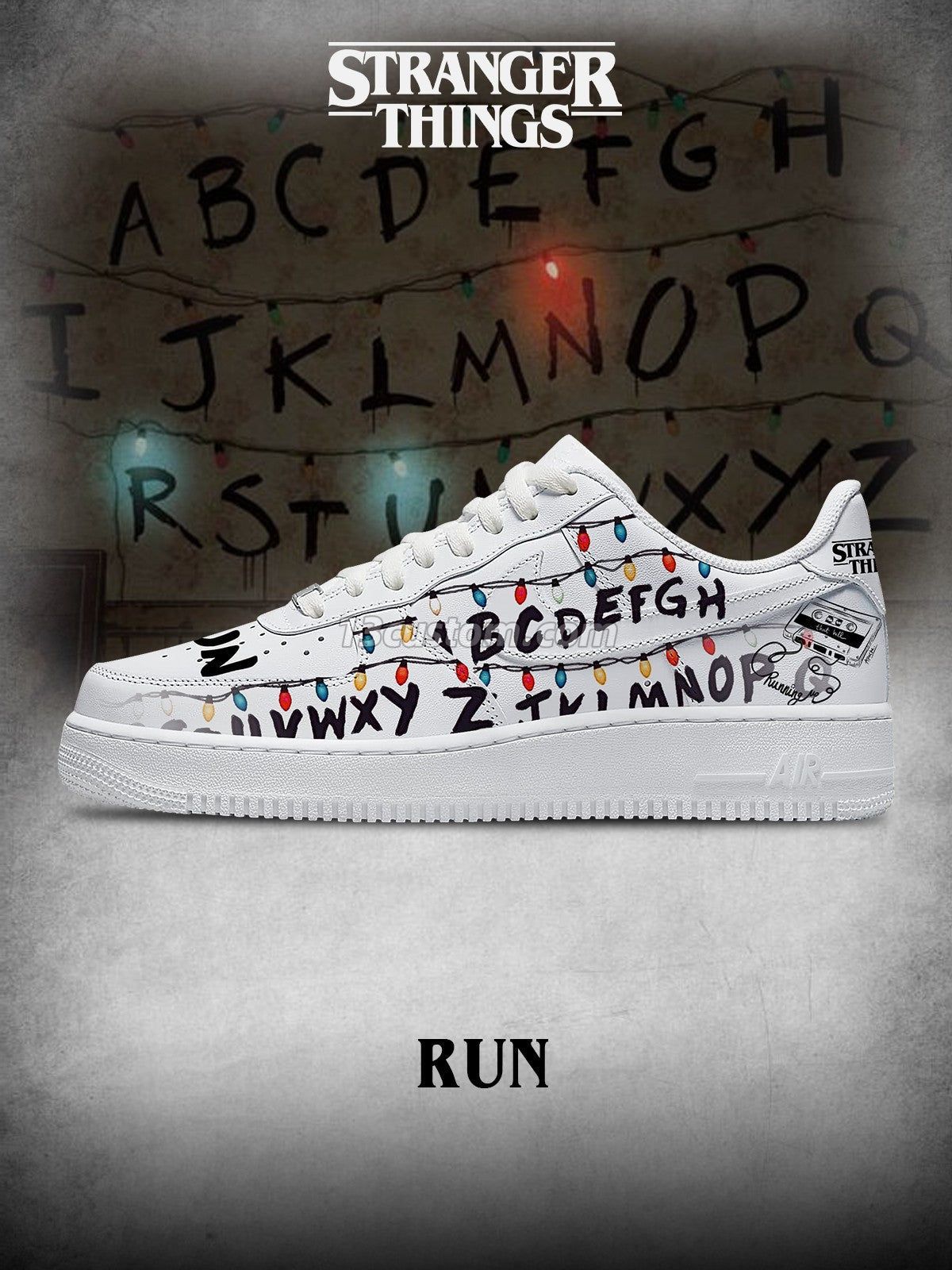 AF1 怪奇物語-奔跑 V1 客製化運動鞋