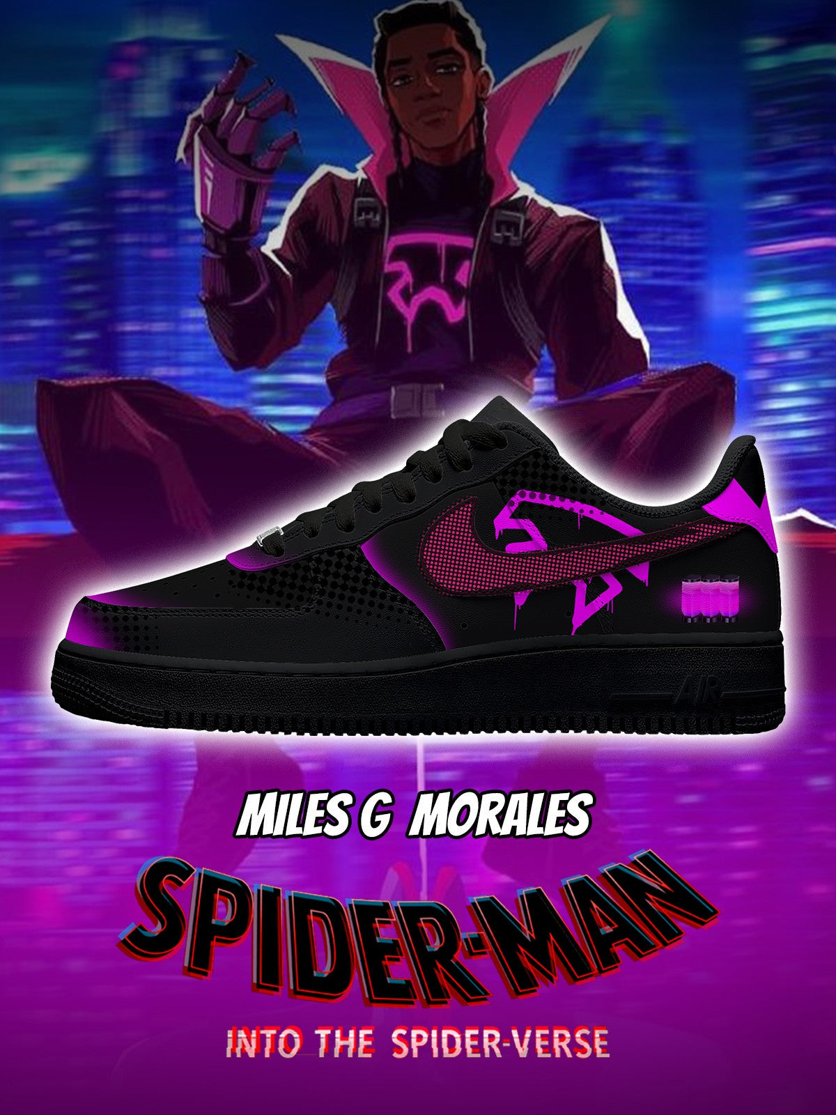 Miles G Morales V.1 Custom Sneakers - 13custom