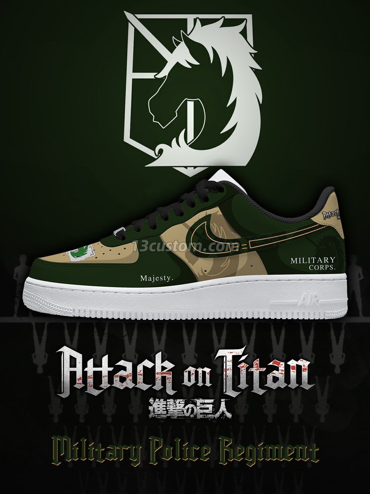 AF1 進擊的巨人-L V1 客製化運動鞋 主圖