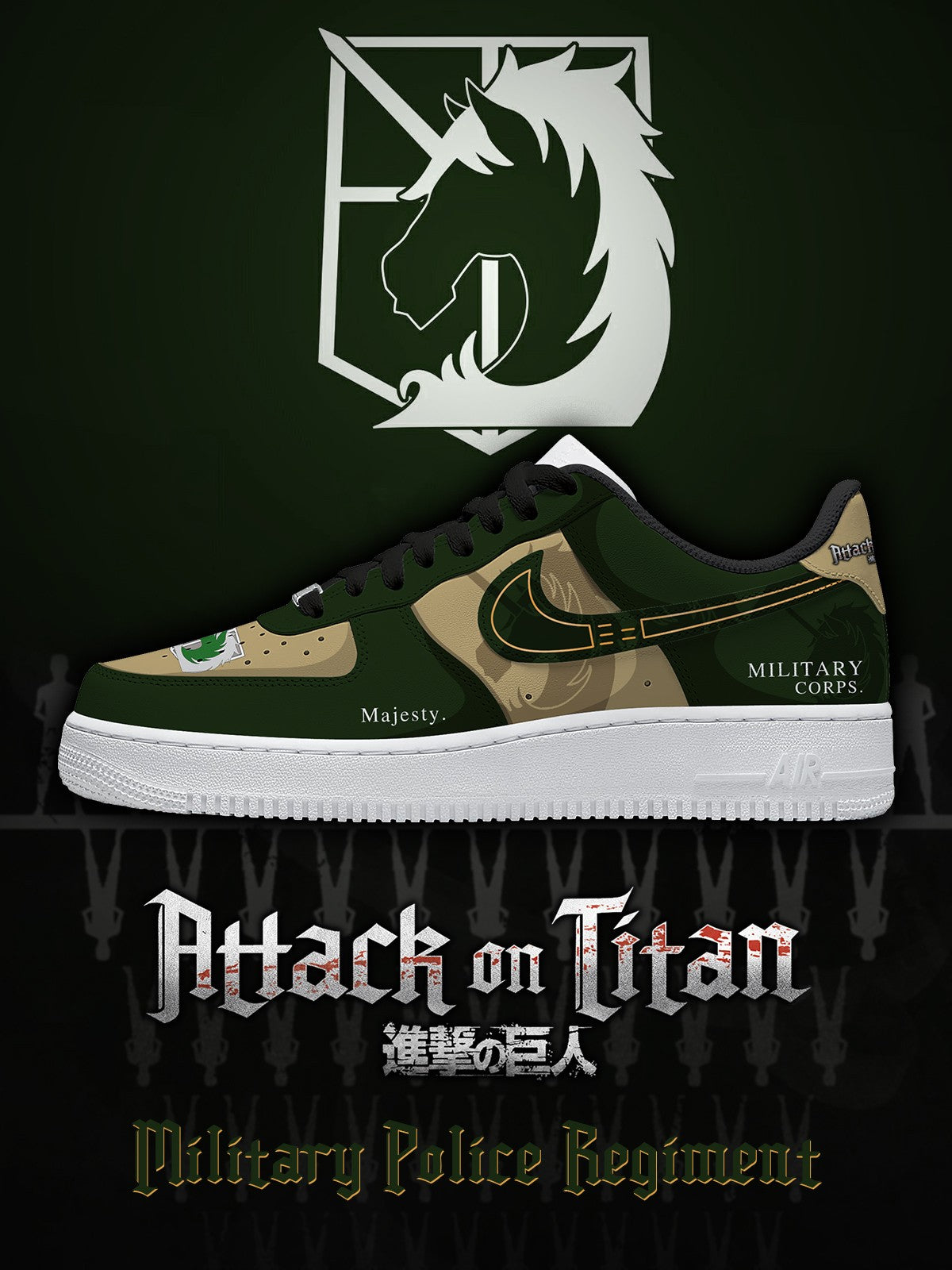 Military Police Regiment V.1 Custom Sneakers - 13custom