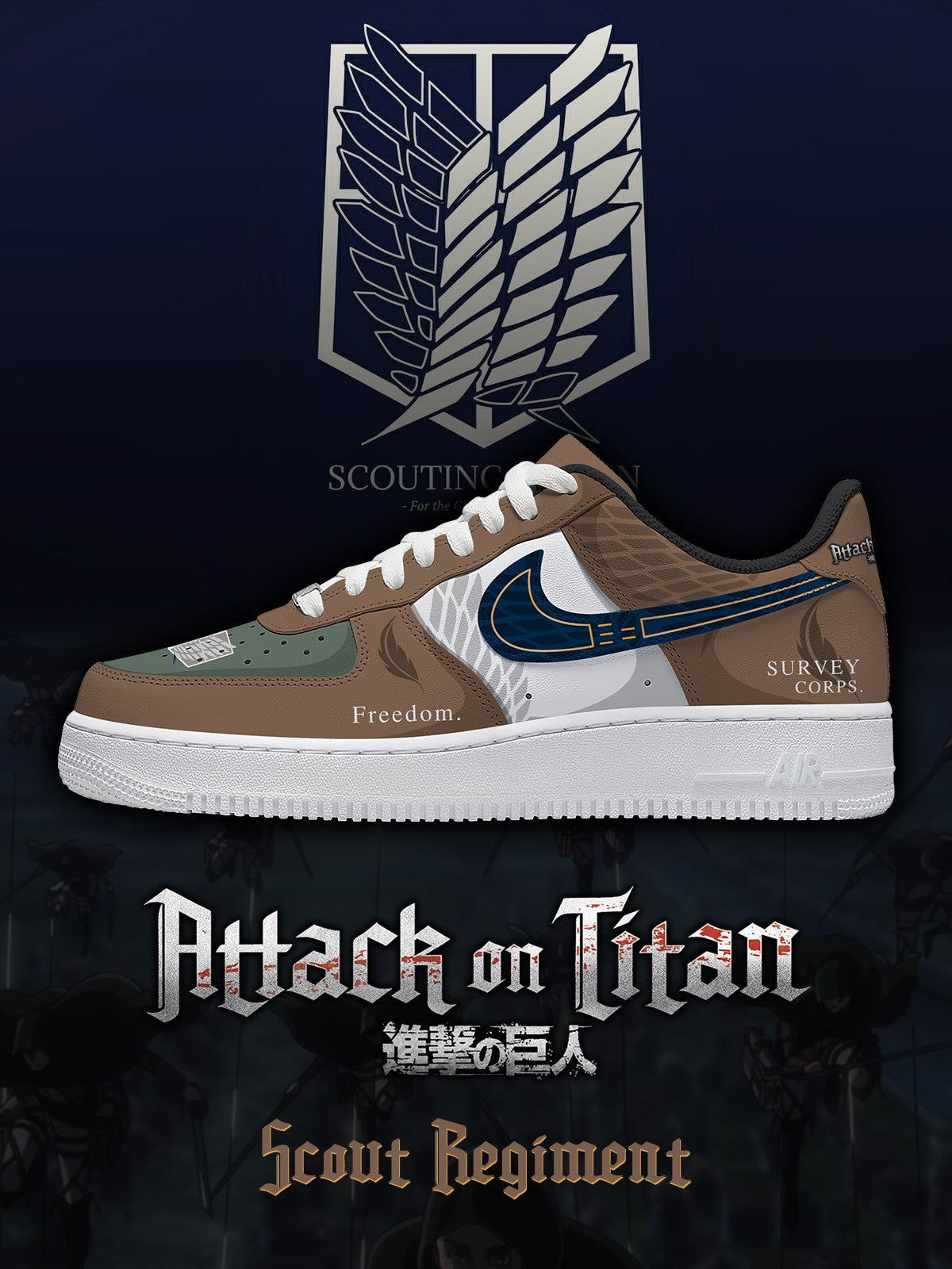Scout Regiment V.1 Custom Sneakers - 13custom