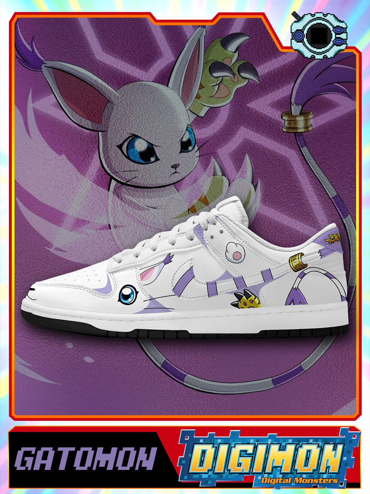 Gatomon V.1 Custom SB-Style Sneakers